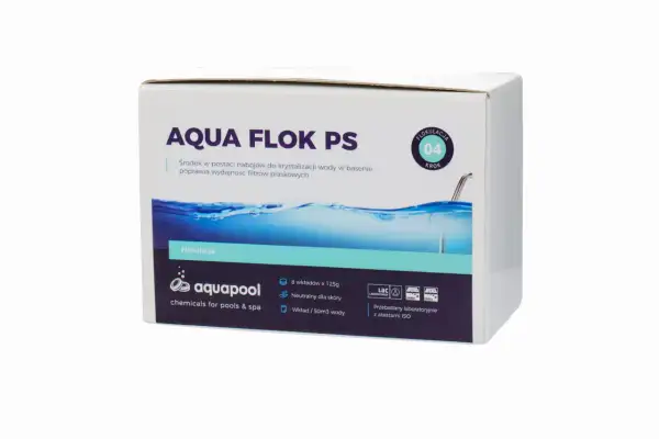 Opakowanie środka do flokulacji wody basenowej Aqua Flok PS.